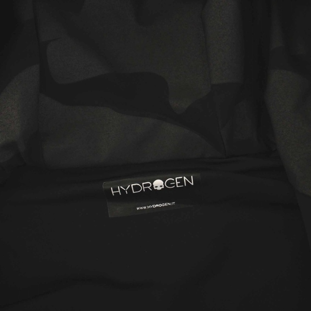 HYDROGEN(ハイドロゲン)のHYDROGEN ナイロンジャケット パーカー 迷彩柄 スカル S 黒 グレー メンズのトップス(パーカー)の商品写真