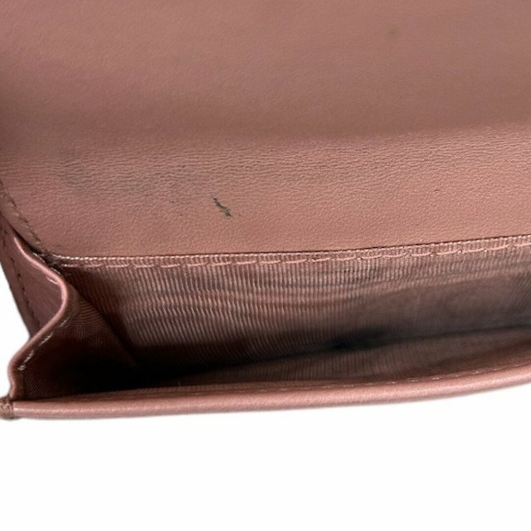 Dior(ディオール)のディオール カナージュ 三つ折り財布 桃色 ピンク レディース レディースのファッション小物(財布)の商品写真