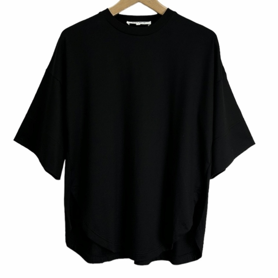ENFOLD(エンフォルド)のエンフォルド ENFOLD 23SS CURVE-SLIT T-SHIRT 黒 レディースのトップス(Tシャツ(半袖/袖なし))の商品写真