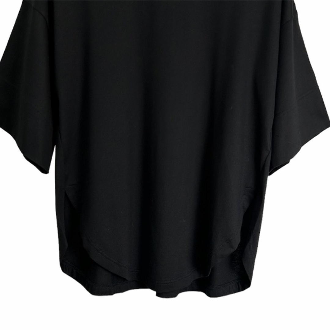 ENFOLD(エンフォルド)のエンフォルド ENFOLD 23SS CURVE-SLIT T-SHIRT 黒 レディースのトップス(Tシャツ(半袖/袖なし))の商品写真