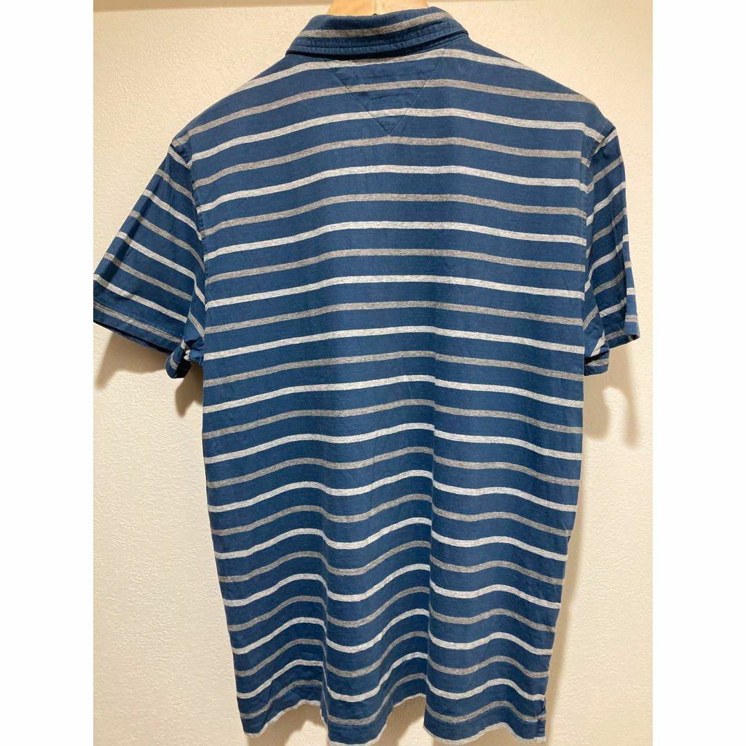 TOMMY HILFIGER(トミーヒルフィガー)のトミーヒルフィガー 古着 ポロシャツ L ネイビー  ワンポイントロゴ 90s メンズのトップス(ポロシャツ)の商品写真