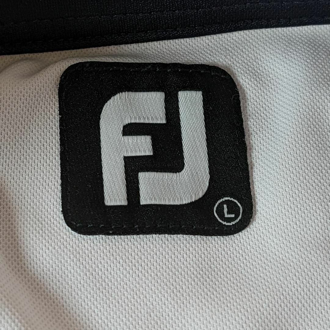 FootJoy(フットジョイ)の【フットジョイ】ゴルフウェア　シャツ　半袖　白　ワンポイント　L　メンズ スポーツ/アウトドアのゴルフ(ウエア)の商品写真