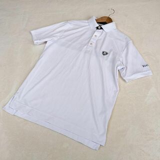 フットジョイ(FootJoy)の【フットジョイ】ゴルフウェア　シャツ　半袖　白　ワンポイント　L　メンズ(ウエア)