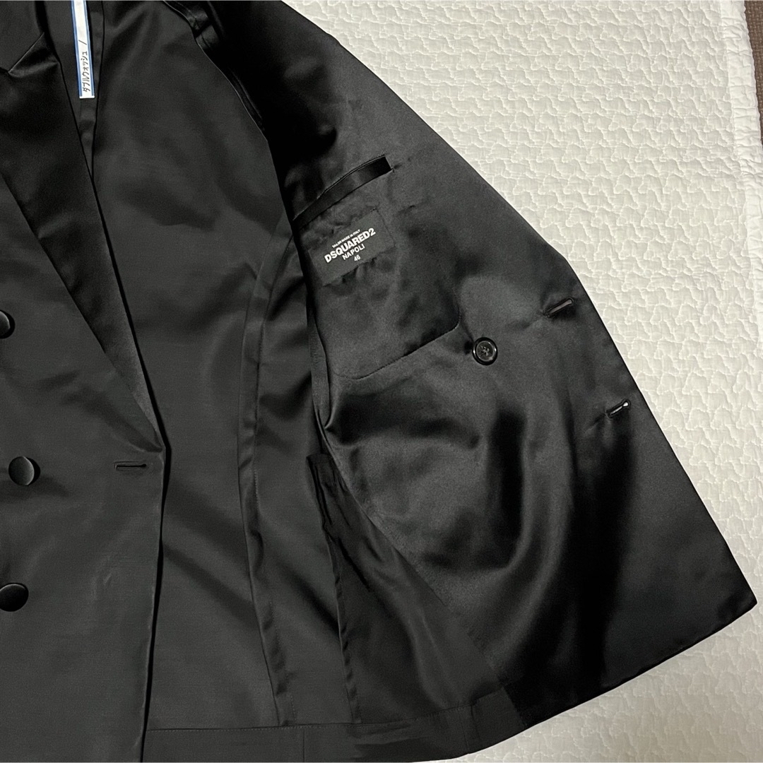 DSQUARED2(ディースクエアード)のDSQUARED2 タキシード ダブル 46 黒 イタリア製 メンズのスーツ(セットアップ)の商品写真