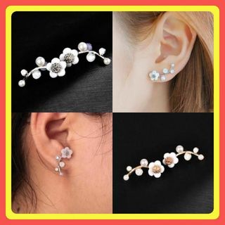 ⭐️フォロー割⭐️ピアス ペアセット フラワー 亜鉛合金 #C343-1(ピアス)