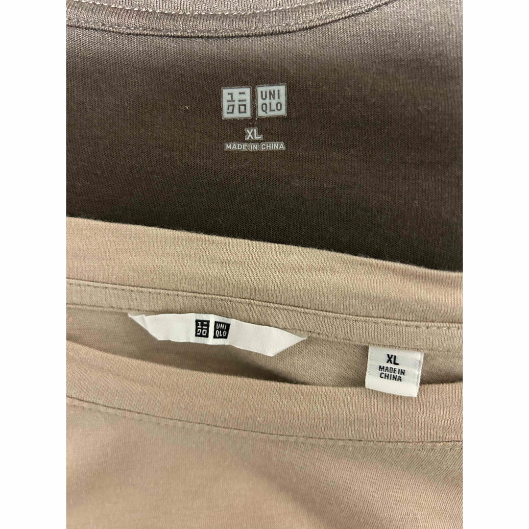 UNIQLO(ユニクロ)のUNIQLO『Tシャツ』2枚セッ レディースのトップス(Tシャツ(長袖/七分))の商品写真