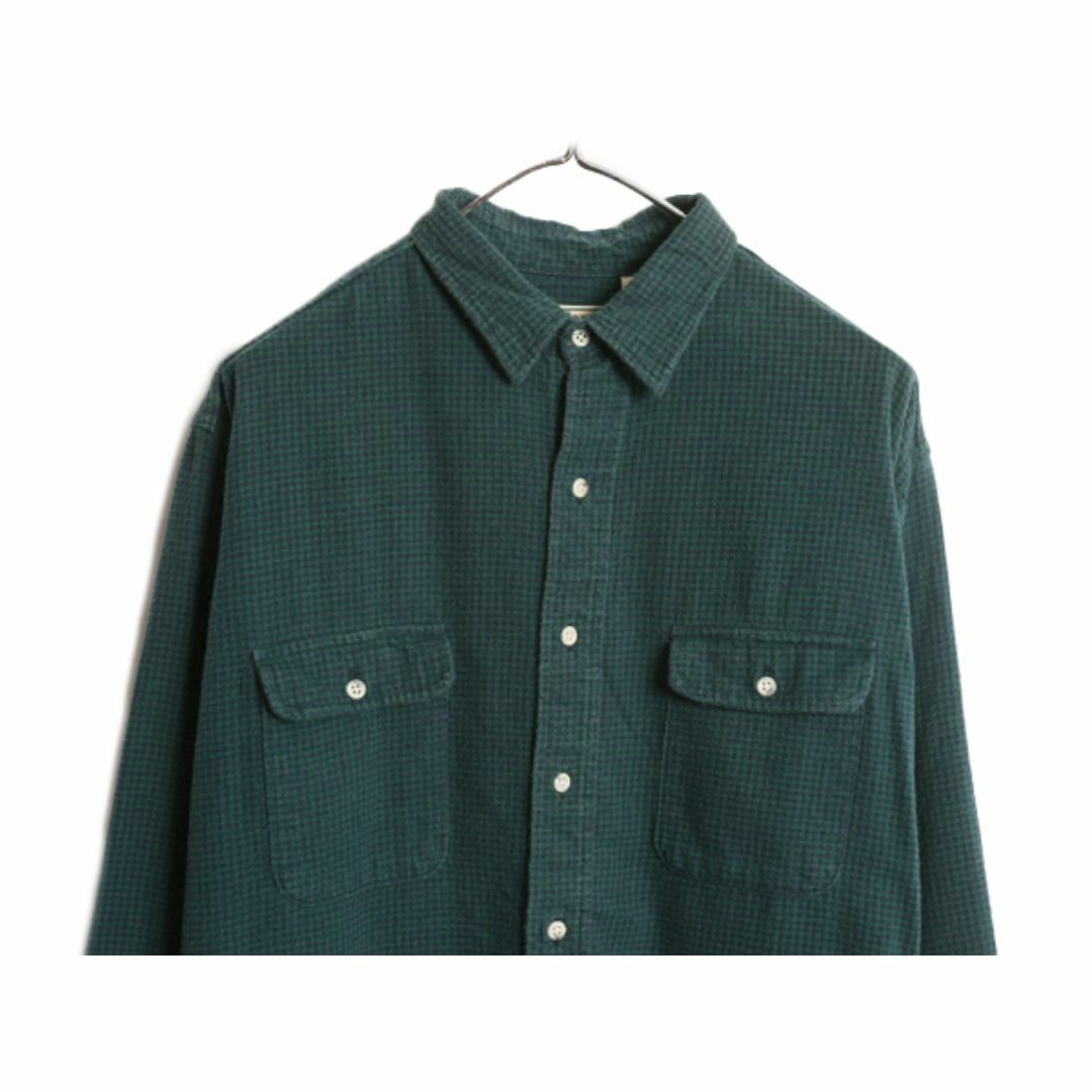 当店だけの限定モデル - L.L.Bean 80s フランネル 長袖 チェック エルエルビーン USA製 男性用