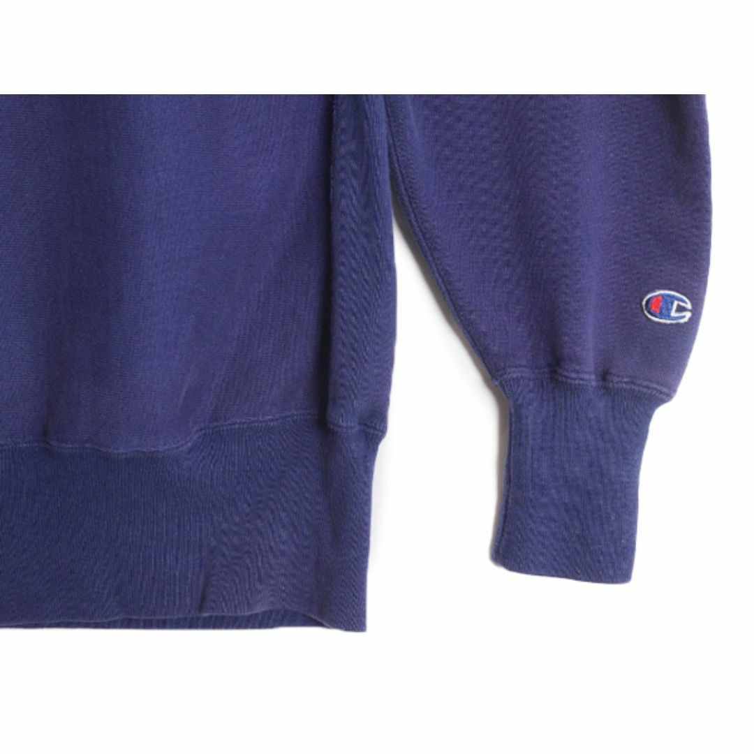 Champion(チャンピオン)の90s USA製 チャンピオン リバースウィーブ スウェット メンズ L / 古着 90年代 オールド Champion ワンポイント トレーナー 裏起毛 目付き メンズのトップス(スウェット)の商品写真