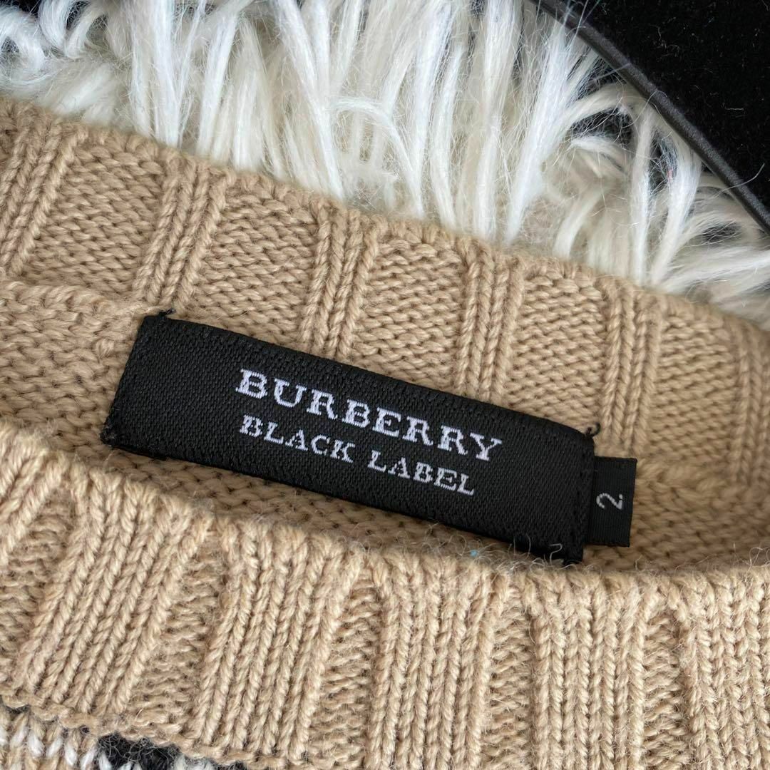 BURBERRY BLACK LABEL(バーバリーブラックレーベル)の人気　バーバリーブラックレーベル　ノバチェック  ニット　セーター　高級 メンズのトップス(ニット/セーター)の商品写真