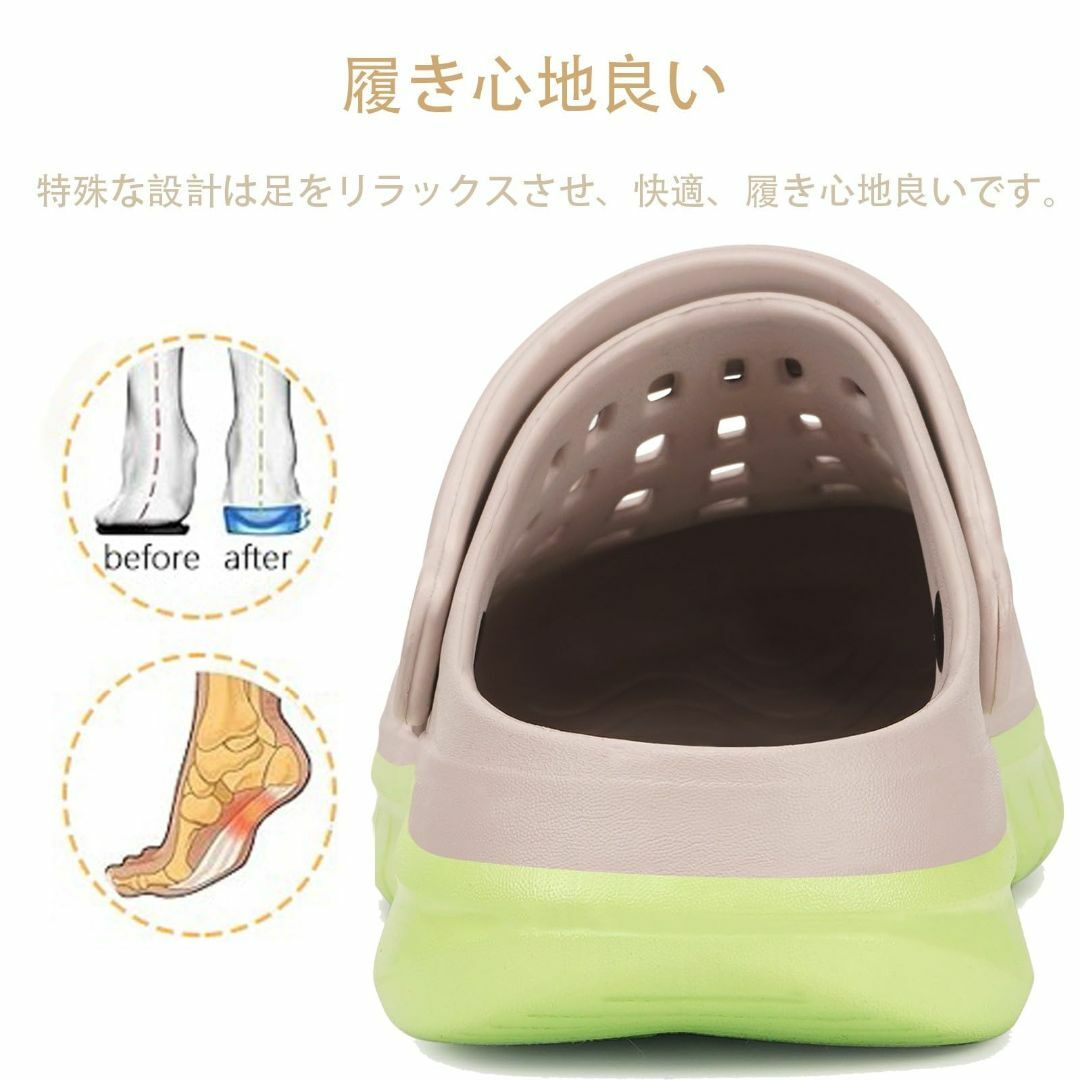 [ZUSERIS] サンダル クロッグ メンズ レディース ピーチサンダル アウ メンズの靴/シューズ(その他)の商品写真