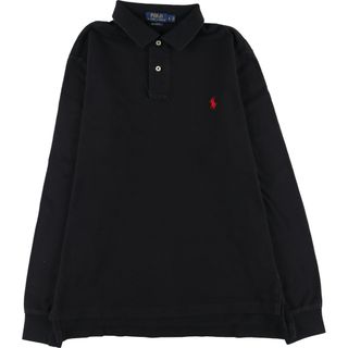 ラルフローレン(Ralph Lauren)の古着 ラルフローレン Ralph Lauren POLO RALPH LAUREN CUSTOM FIT 長袖 ポロシャツ メンズL /eaa447214(ポロシャツ)