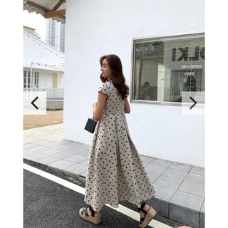 birthdaybash LINEN DOT DRESS(ロングワンピース/マキシワンピース)