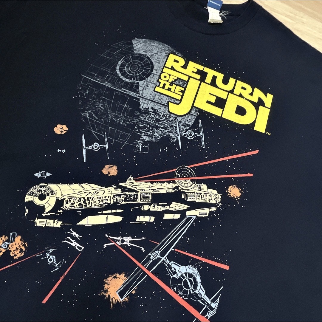 TV&MOVIE(ティービーアンドムービー)のSTAR WARS　ジェダイの帰還　Tシャツ　3XL　メキシコ製　USA古着 メンズのトップス(Tシャツ/カットソー(半袖/袖なし))の商品写真