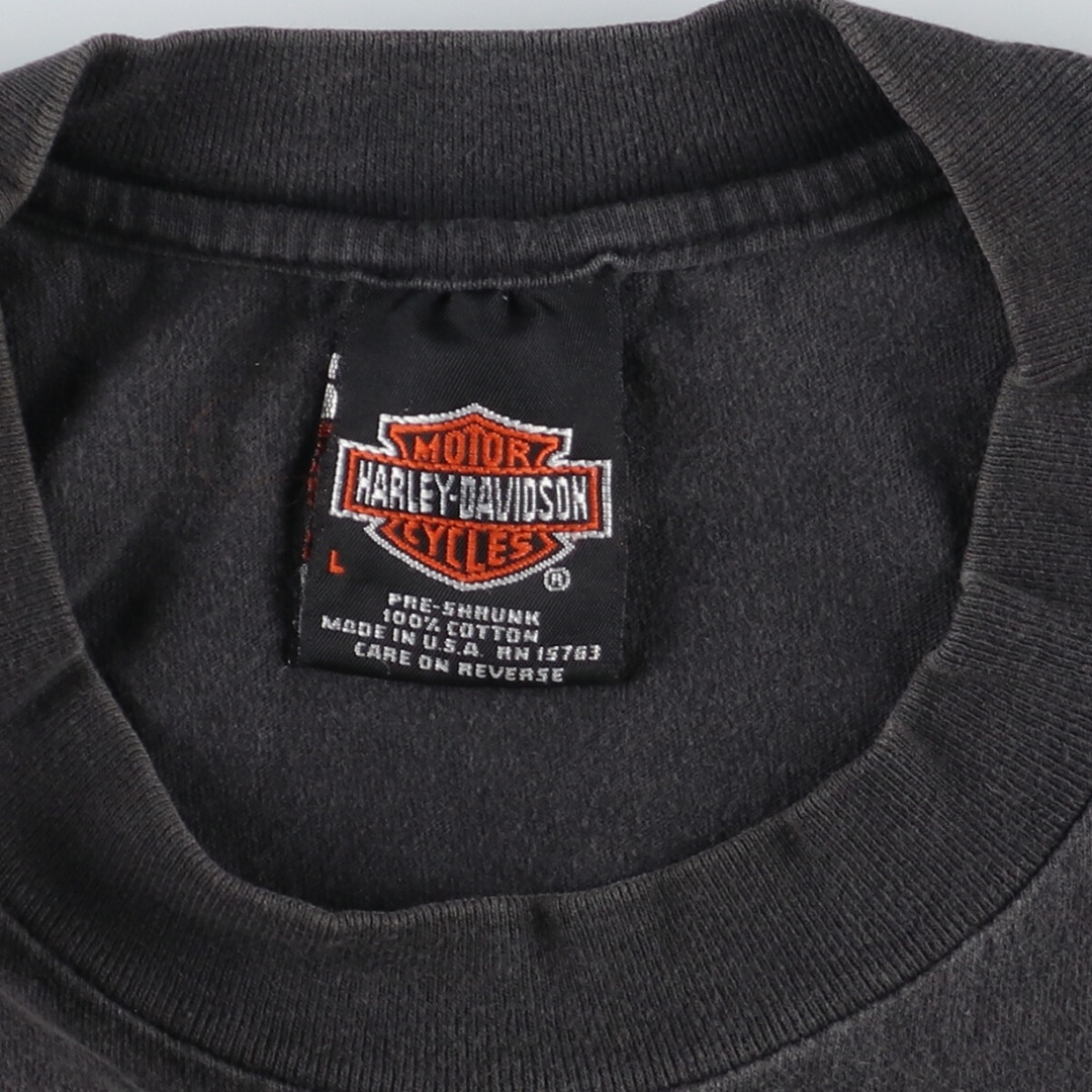 Harley Davidson(ハーレーダビッドソン)の古着 00年代 ハーレーダビッドソン Harley-Davidson ノースリーブ モーターサイクル バイクTシャツ USA製 メンズL /eaa448984 メンズのトップス(Tシャツ/カットソー(半袖/袖なし))の商品写真