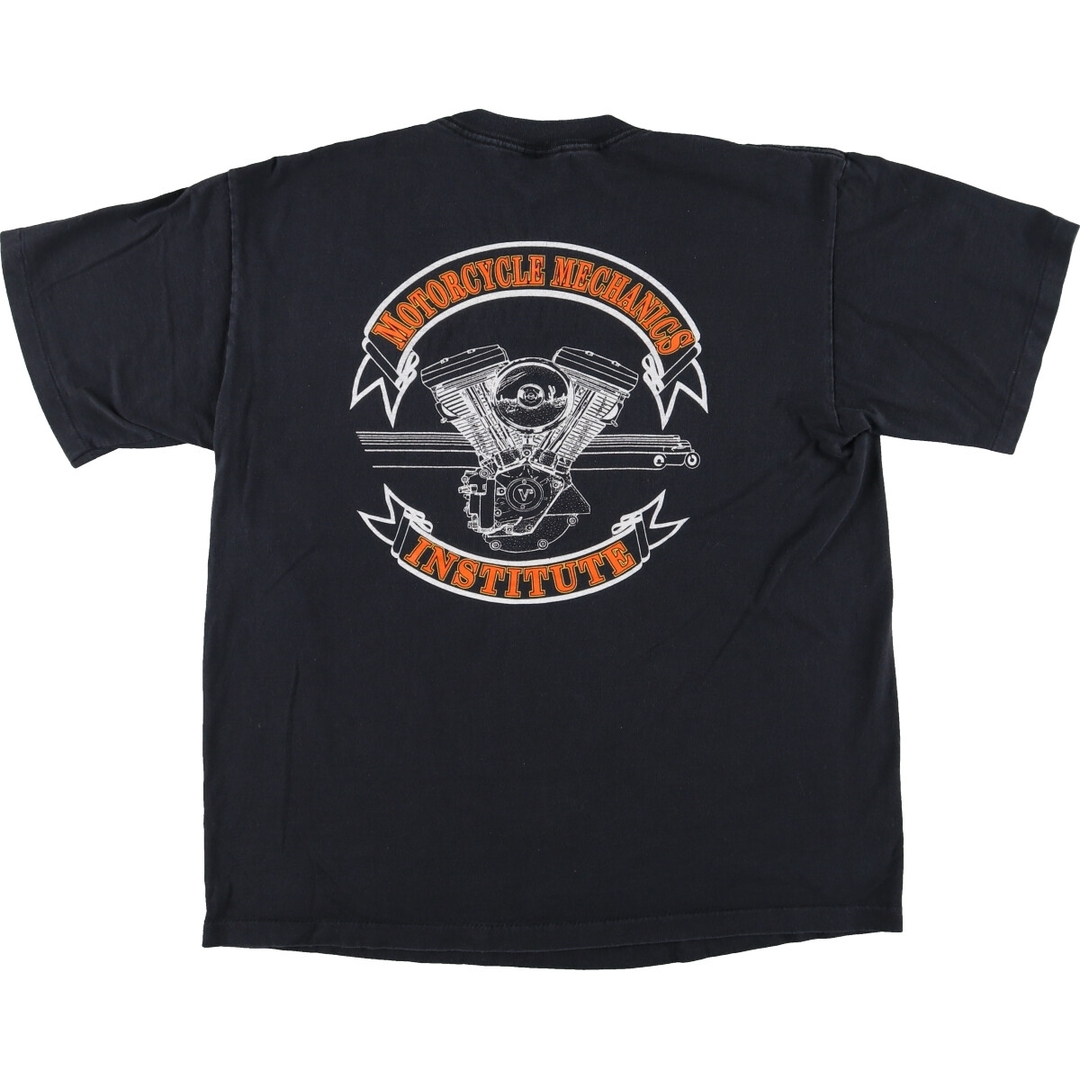 Harley Davidson(ハーレーダビッドソン)の古着 90年代 ハーレーダビッドソン Harley-Davidson モーターサイクル バイクTシャツ USA製 メンズXL ヴィンテージ /eaa448986 メンズのトップス(Tシャツ/カットソー(半袖/袖なし))の商品写真