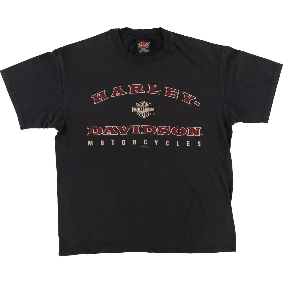 Harley Davidson(ハーレーダビッドソン)の古着 90年代 ハーレーダビッドソン Harley-Davidson モーターサイクル バイクTシャツ USA製 メンズL ヴィンテージ /eaa448989 メンズのトップス(Tシャツ/カットソー(半袖/袖なし))の商品写真