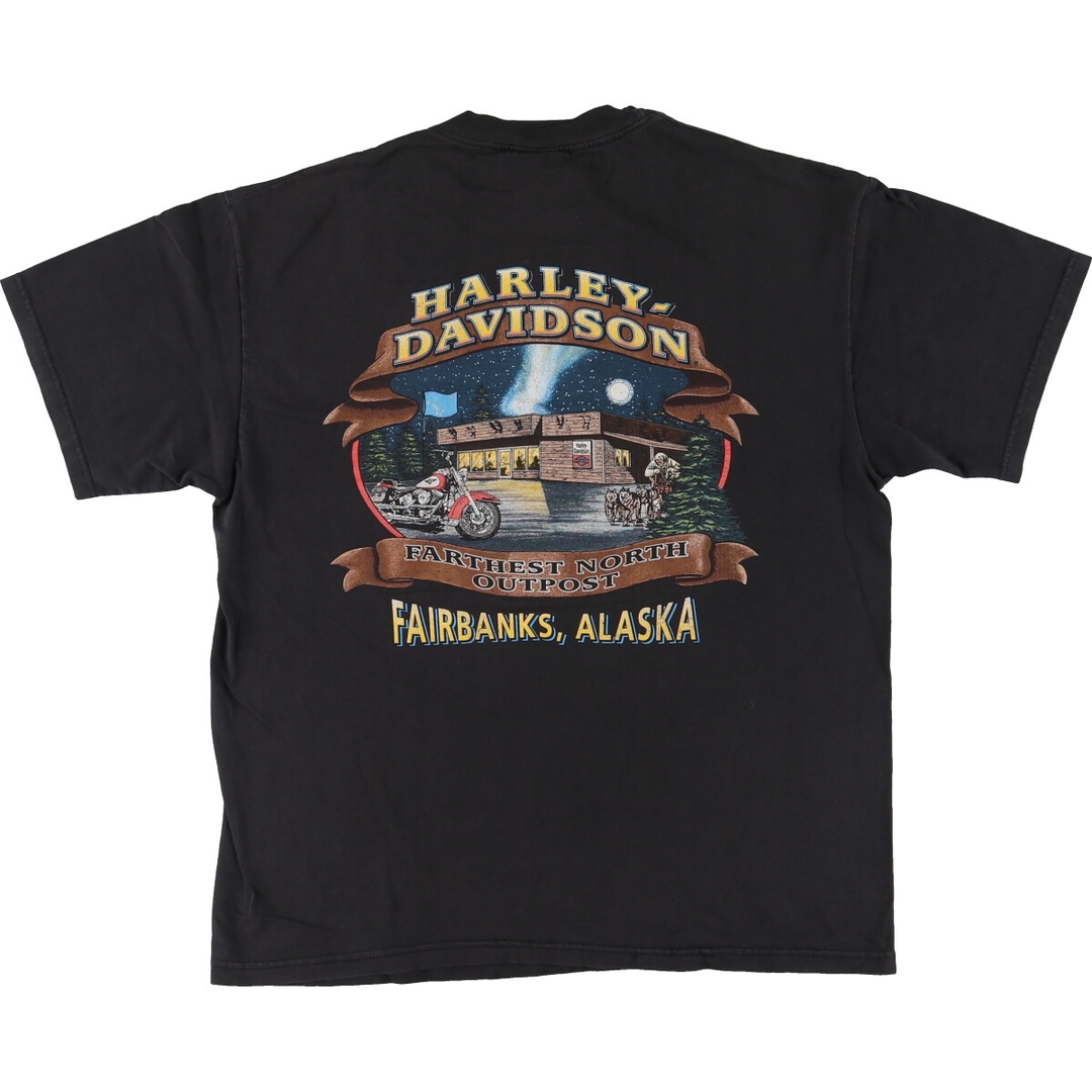 Harley Davidson(ハーレーダビッドソン)の古着 90年代 ハーレーダビッドソン Harley-Davidson モーターサイクル バイクTシャツ USA製 メンズL ヴィンテージ /eaa448989 メンズのトップス(Tシャツ/カットソー(半袖/袖なし))の商品写真