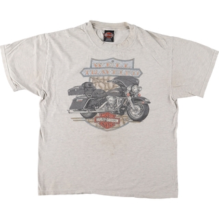 ハーレーダビッドソン(Harley Davidson)の古着 90年代 ハーレーダビッドソン Harley-Davidson モーターサイクル バイクTシャツ USA製 メンズL ヴィンテージ /eaa448993(Tシャツ/カットソー(半袖/袖なし))
