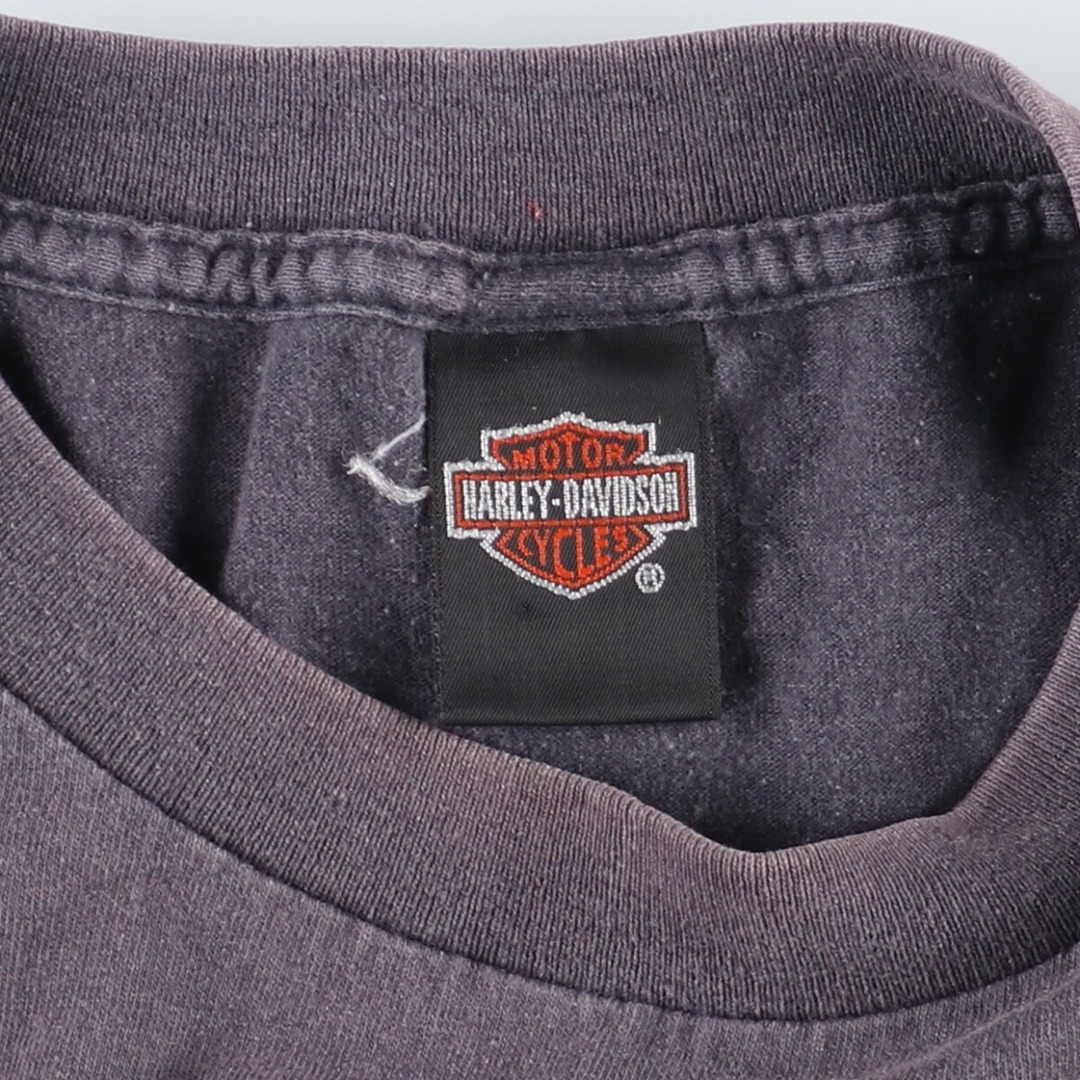 Harley Davidson(ハーレーダビッドソン)の古着 90年代 ハーレーダビッドソン Harley-Davidson モーターサイクル バイクTシャツ USA製 メンズXL ヴィンテージ /eaa448990 メンズのトップス(Tシャツ/カットソー(半袖/袖なし))の商品写真