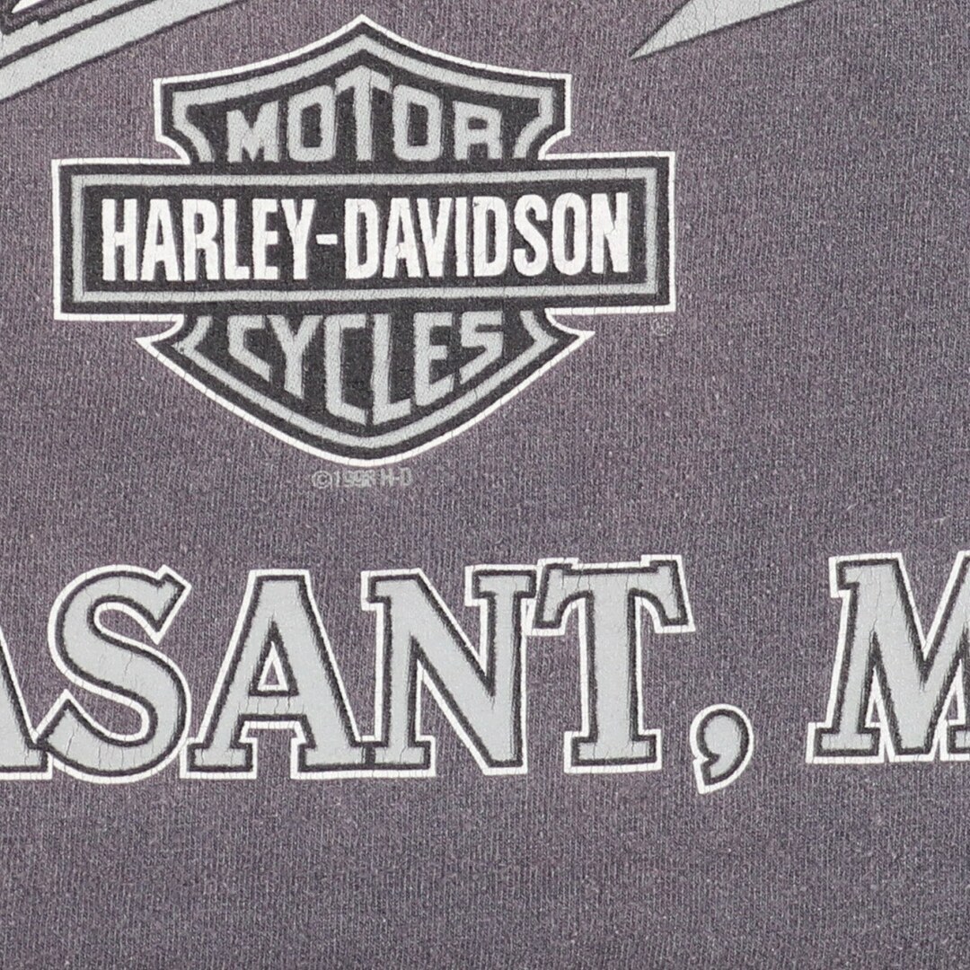 Harley Davidson(ハーレーダビッドソン)の古着 90年代 ハーレーダビッドソン Harley-Davidson モーターサイクル バイクTシャツ USA製 メンズXL ヴィンテージ /eaa448990 メンズのトップス(Tシャツ/カットソー(半袖/袖なし))の商品写真