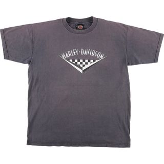 ハーレーダビッドソン(Harley Davidson)の古着 90年代 ハーレーダビッドソン Harley-Davidson モーターサイクル バイクTシャツ USA製 メンズXL ヴィンテージ /eaa448990(Tシャツ/カットソー(半袖/袖なし))