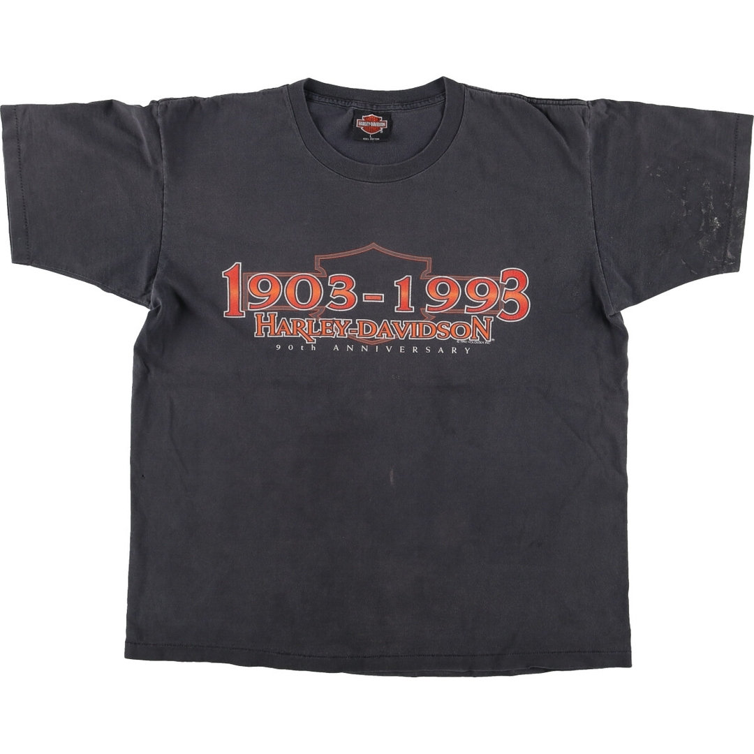 Harley Davidson(ハーレーダビッドソン)の古着 90年代 ハーレーダビッドソン Harley-Davidson STURGIS モーターサイクル バイクTシャツ USA製 メンズL ヴィンテージ /eaa448991 メンズのトップス(Tシャツ/カットソー(半袖/袖なし))の商品写真