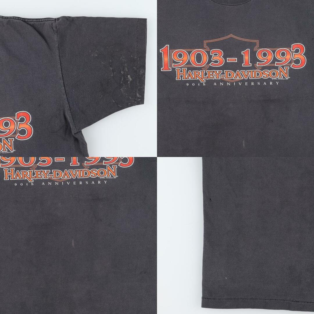 Harley Davidson(ハーレーダビッドソン)の古着 90年代 ハーレーダビッドソン Harley-Davidson STURGIS モーターサイクル バイクTシャツ USA製 メンズL ヴィンテージ /eaa448991 メンズのトップス(Tシャツ/カットソー(半袖/袖なし))の商品写真