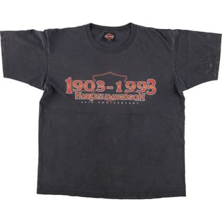 ハーレーダビッドソン(Harley Davidson)の古着 90年代 ハーレーダビッドソン Harley-Davidson STURGIS モーターサイクル バイクTシャツ USA製 メンズL ヴィンテージ /eaa448991(Tシャツ/カットソー(半袖/袖なし))