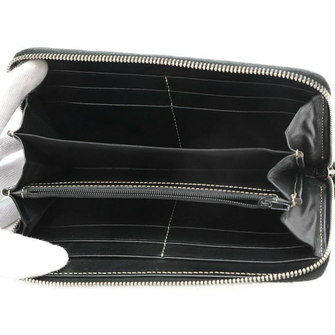 ドゥーニー＆バーク 長財布 ロングウォレット ラウンドジップ 本革 黒 ブラック メンズのファッション小物(長財布)の商品写真