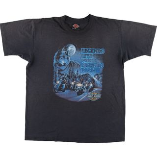 ハーレーダビッドソン(Harley Davidson)の古着 90年代 ハーレーダビッドソン Harley-Davidson モーターサイクル バイクTシャツ USA製 メンズXL ヴィンテージ /eaa448998(Tシャツ/カットソー(半袖/袖なし))