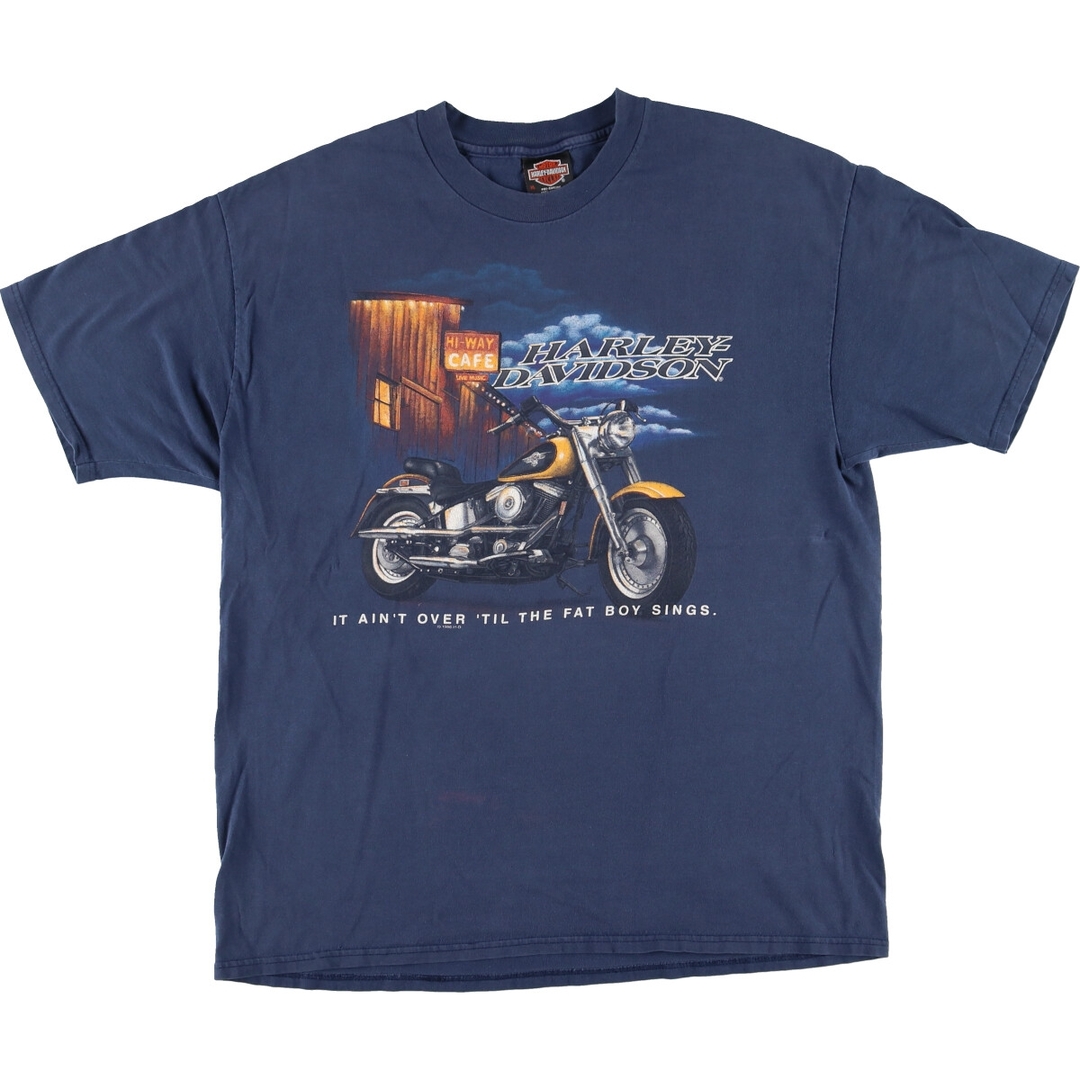 Harley Davidson(ハーレーダビッドソン)の古着 90年代 ハーレーダビッドソン Harley-Davidson モーターサイクル バイクTシャツ USA製 メンズXL ヴィンテージ /eaa447701 メンズのトップス(Tシャツ/カットソー(半袖/袖なし))の商品写真