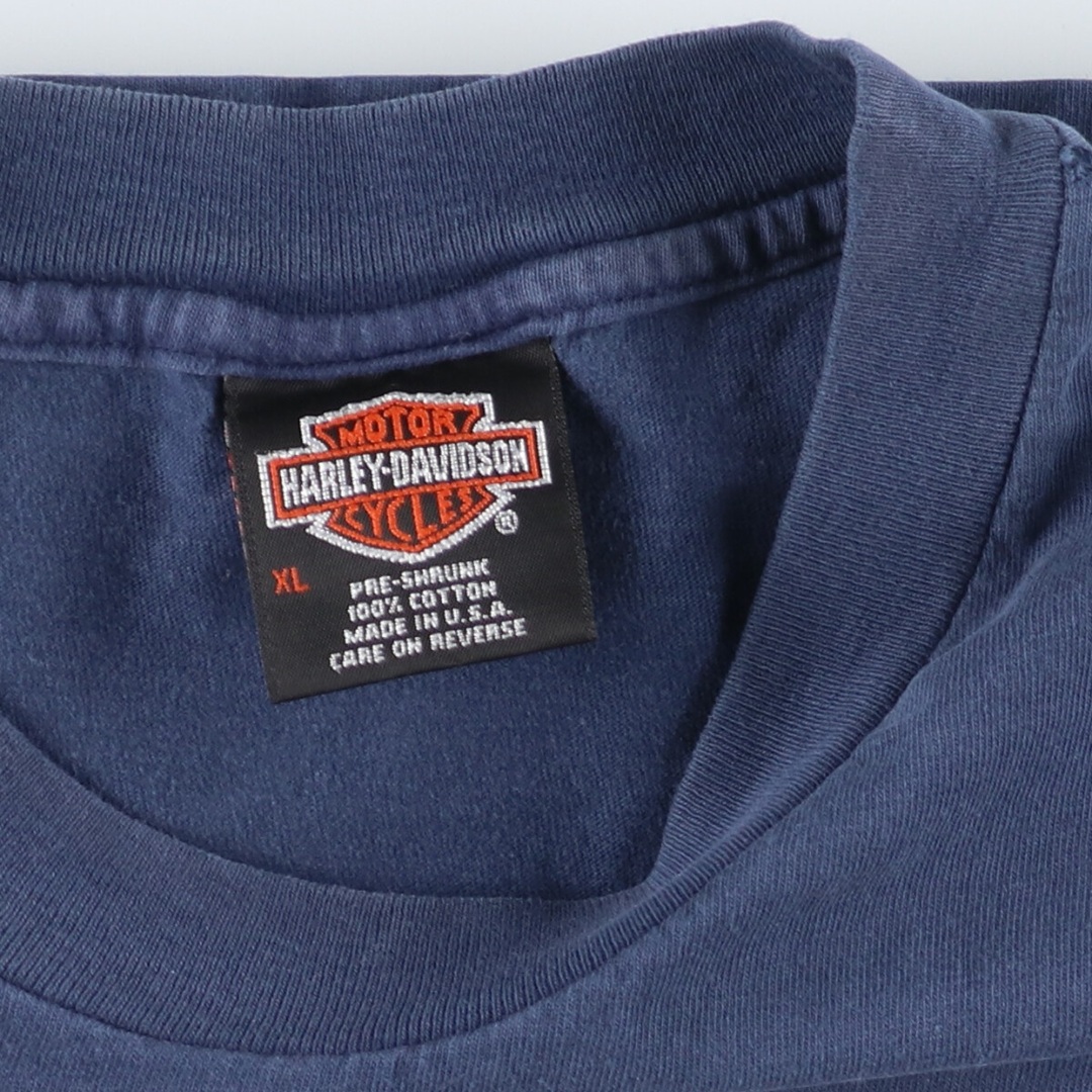 Harley Davidson(ハーレーダビッドソン)の古着 90年代 ハーレーダビッドソン Harley-Davidson モーターサイクル バイクTシャツ USA製 メンズXL ヴィンテージ /eaa447701 メンズのトップス(Tシャツ/カットソー(半袖/袖なし))の商品写真