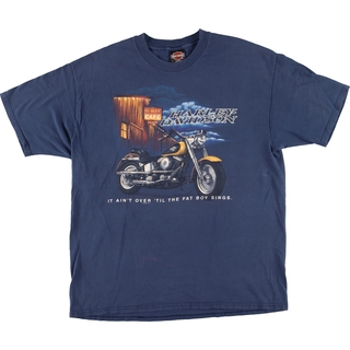 ハーレーダビッドソン(Harley Davidson)の古着 90年代 ハーレーダビッドソン Harley-Davidson モーターサイクル バイクTシャツ USA製 メンズXL ヴィンテージ /eaa447701(Tシャツ/カットソー(半袖/袖なし))