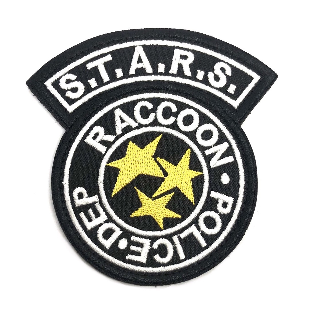 バイオハザードスターズベルクロワッペン黒　ラクーン市警察　S.T.A.R.S.  ハンドメイドの素材/材料(各種パーツ)の商品写真