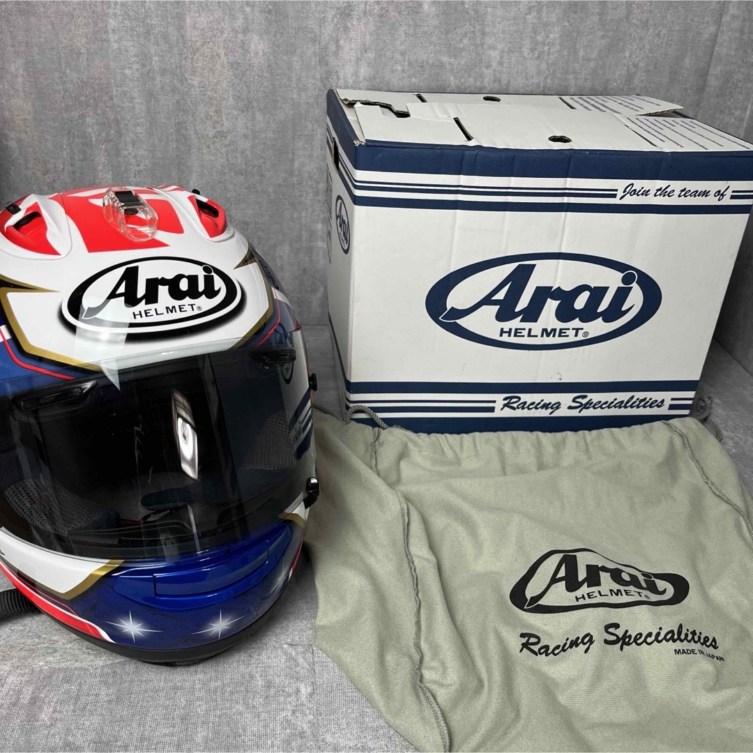 Arai(アライ)のArai RX-7X ペドロサ侍スピリット 61〜62cm ダニ・ペドロサ選手 自動車/バイクのバイク(ヘルメット/シールド)の商品写真