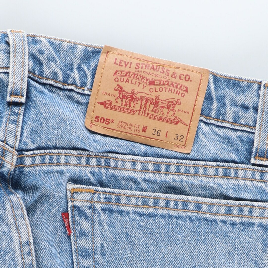 Levi's(リーバイス)の古着 90年代 リーバイス Levi's 505 REGULAR FIT STRAIGHT LEG テーパードデニムパンツ USA製 メンズw35 ヴィンテージ /eaa421536 メンズのパンツ(デニム/ジーンズ)の商品写真