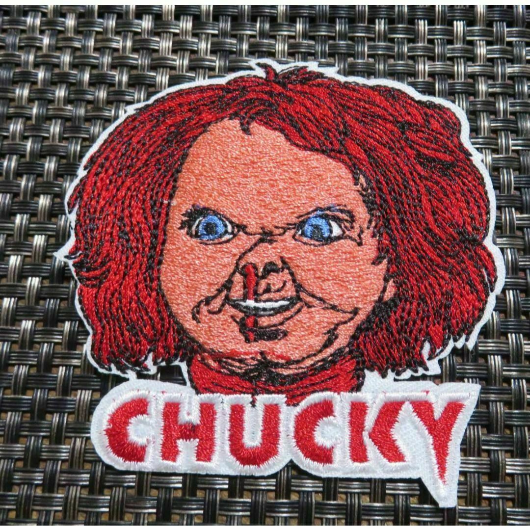 鼻血激おこUSチャッキーCHUCKY刺繍ワッペン新品アメリカ映画ムービー ハンドメイドの素材/材料(各種パーツ)の商品写真