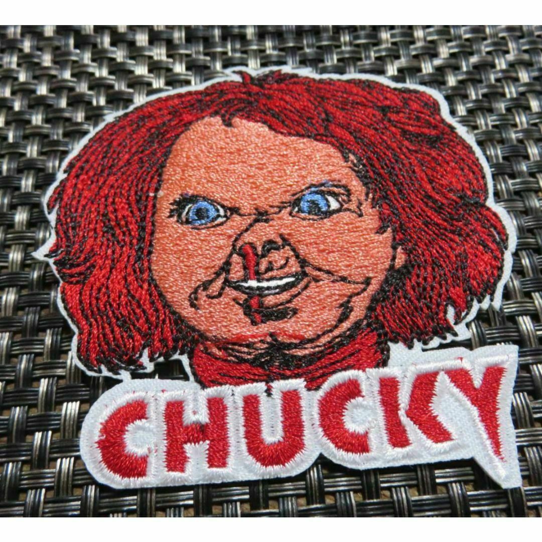 鼻血激おこUSチャッキーCHUCKY刺繍ワッペン新品アメリカ映画ムービー ハンドメイドの素材/材料(各種パーツ)の商品写真