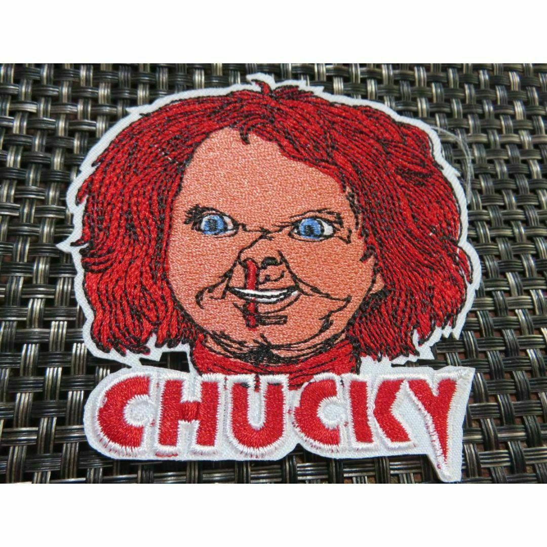 鼻血激おこUSチャッキーCHUCKY刺繍ワッペン新品アメリカ映画ムービー ハンドメイドの素材/材料(各種パーツ)の商品写真