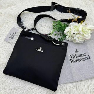 ヴィヴィアンウエストウッド(Vivienne Westwood)の未使用 激レア ヴィヴィアン ショルダーバッグ ナイロンレザー シルバーオーブ(ショルダーバッグ)