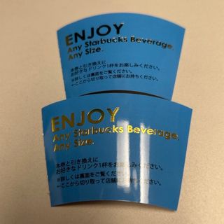 スターバックスコーヒー(Starbucks Coffee)のスターバックス ビバレッジカード ドリンクチケット のみ  2枚(その他)