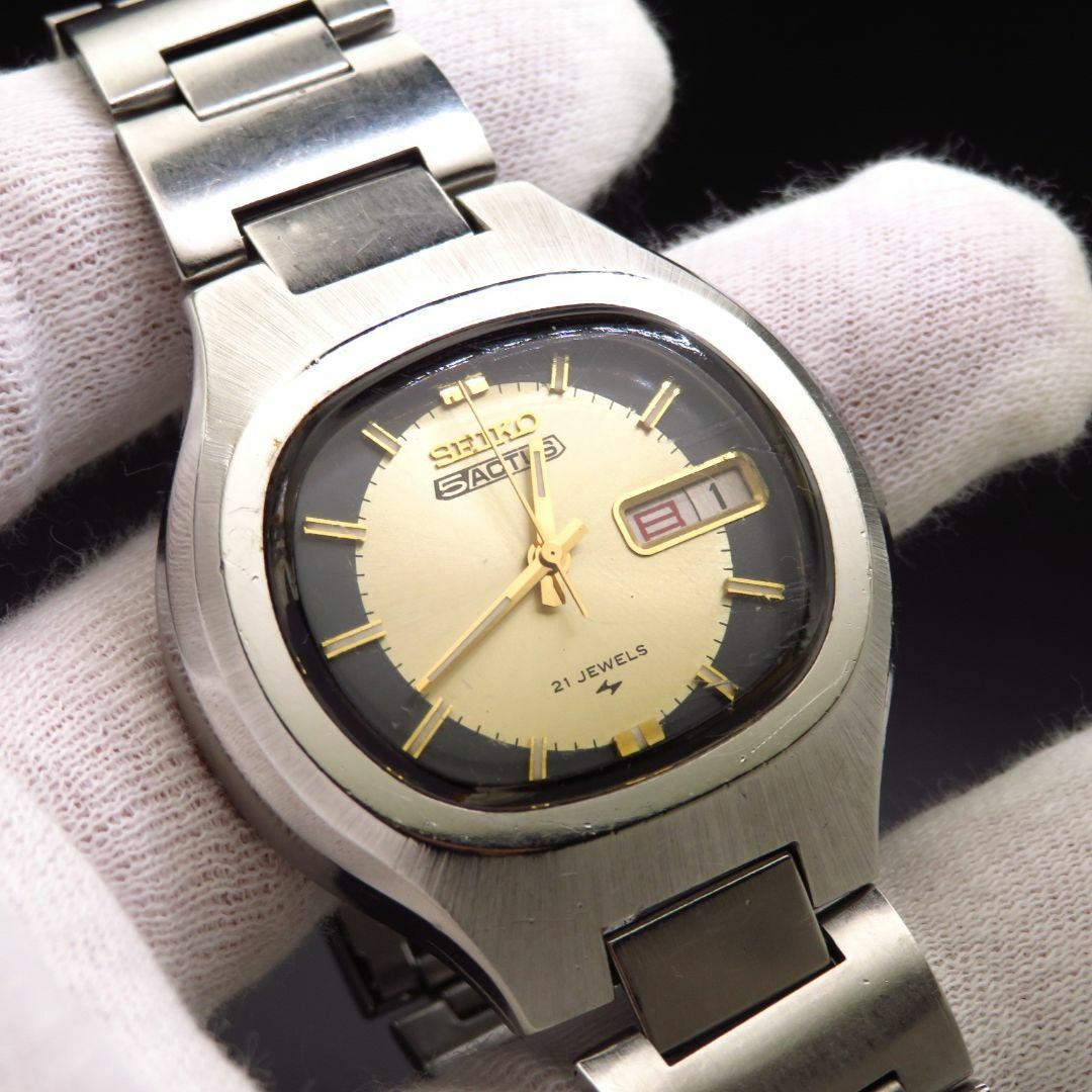SEIKO(セイコー)のSEIKO 5 ACTUS 自動巻き腕時計 デイデイト 21JEWELS メンズの時計(腕時計(アナログ))の商品写真