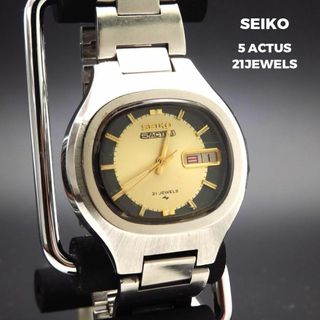 セイコー(SEIKO)のSEIKO 5 ACTUS 自動巻き腕時計 デイデイト 21JEWELS(腕時計(アナログ))