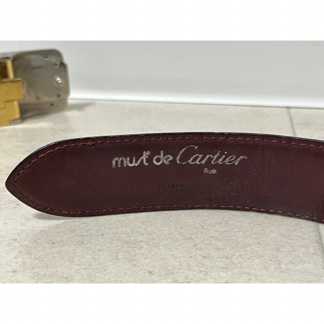 Cartier(カルティエ)のCartier カルティエ マストライン ベルト ボルドー レディースのファッション小物(ベルト)の商品写真