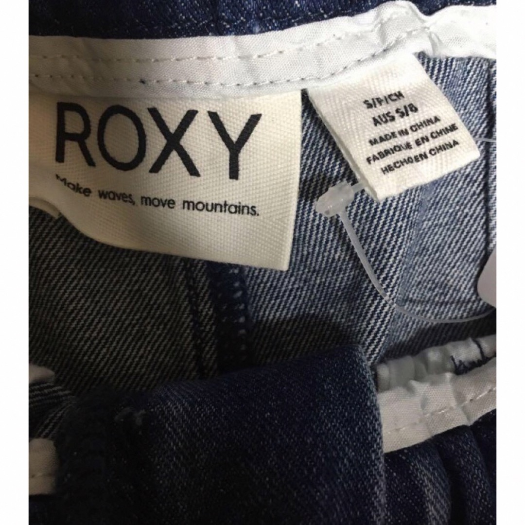 Roxy(ロキシー)の【新品タグ付き】【ROXY】ロキシーウエストゴムデニムショートパンツ レディースのパンツ(ショートパンツ)の商品写真