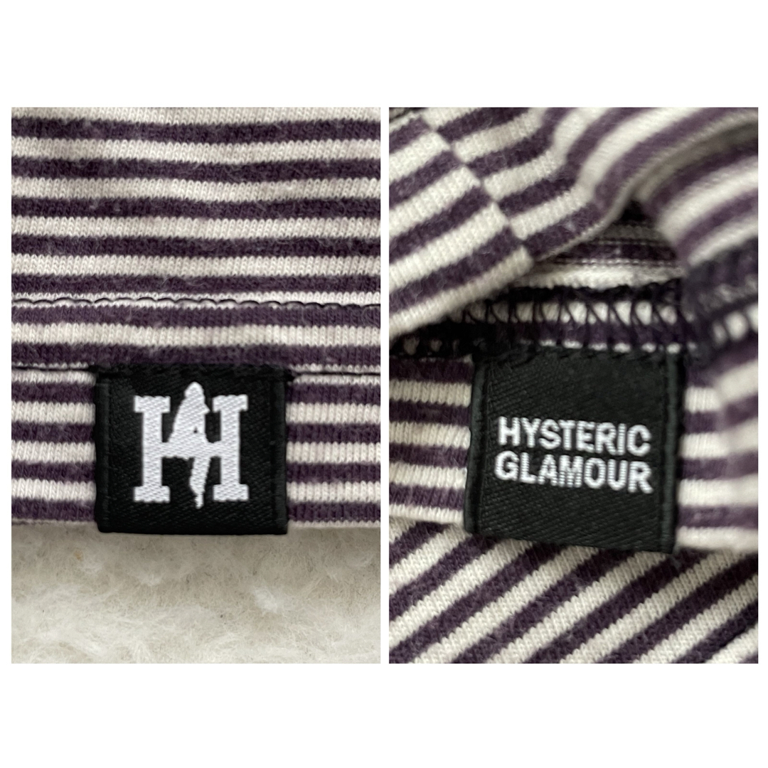 HYSTERIC GLAMOUR(ヒステリックグラマー)のヒステリックグラマー　デビル ヒスガール　ボーダー　半袖Tシャツ　Sサイズ メンズのトップス(Tシャツ/カットソー(半袖/袖なし))の商品写真