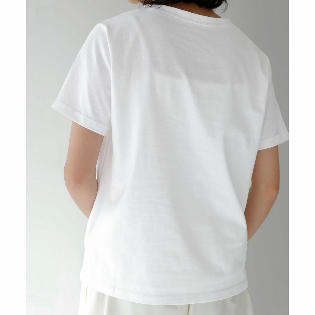 ロゴ消し箔プリントTシャツ レディースのトップス(Tシャツ(半袖/袖なし))の商品写真