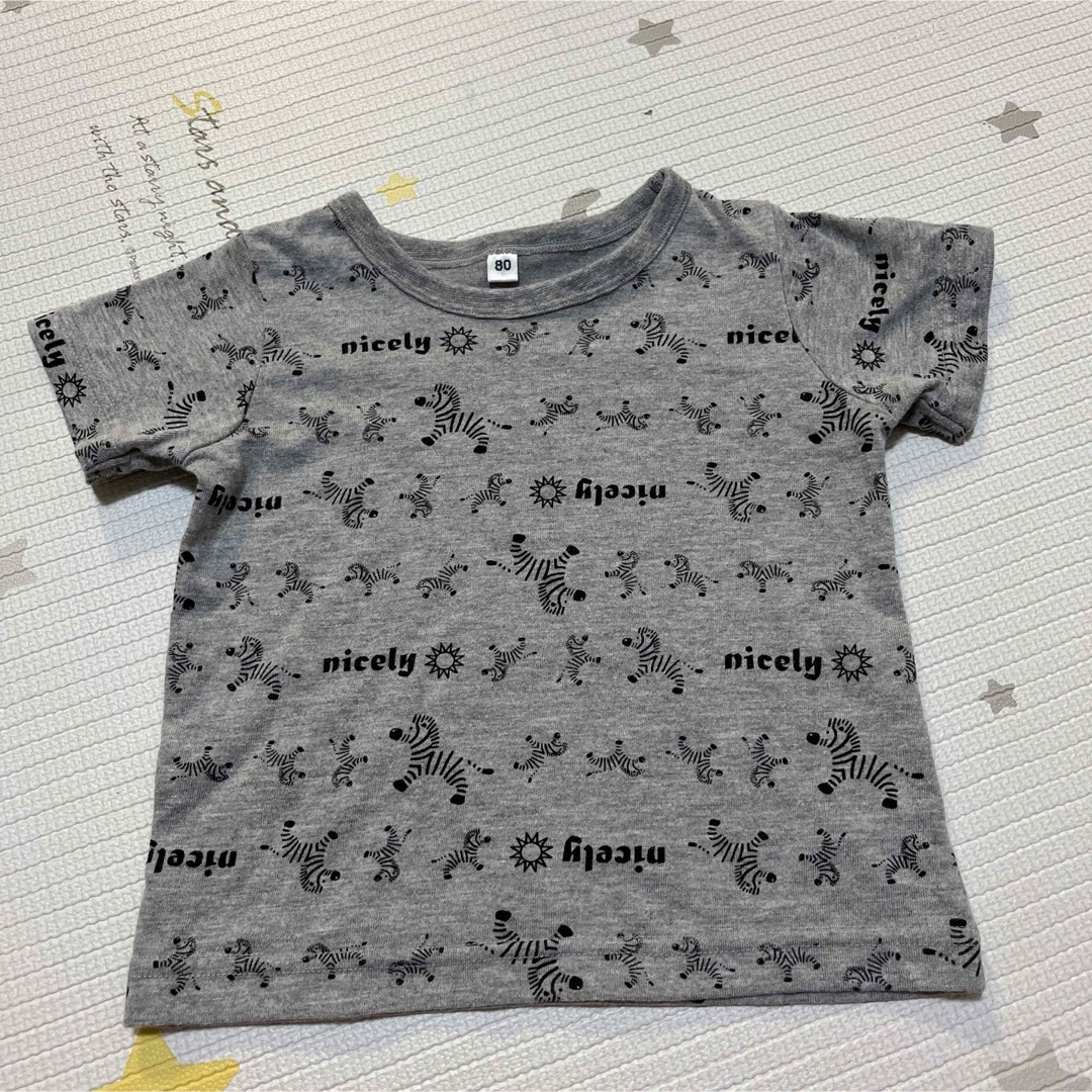 80センチ　半袖　Tシャツ　男　夏　キッズ　4枚セット　子供　まとめ売り キッズ/ベビー/マタニティのベビー服(~85cm)(Ｔシャツ)の商品写真