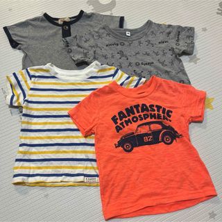 80センチ　半袖　Tシャツ　男　夏　キッズ　4枚セット　子供　まとめ売り(Ｔシャツ)