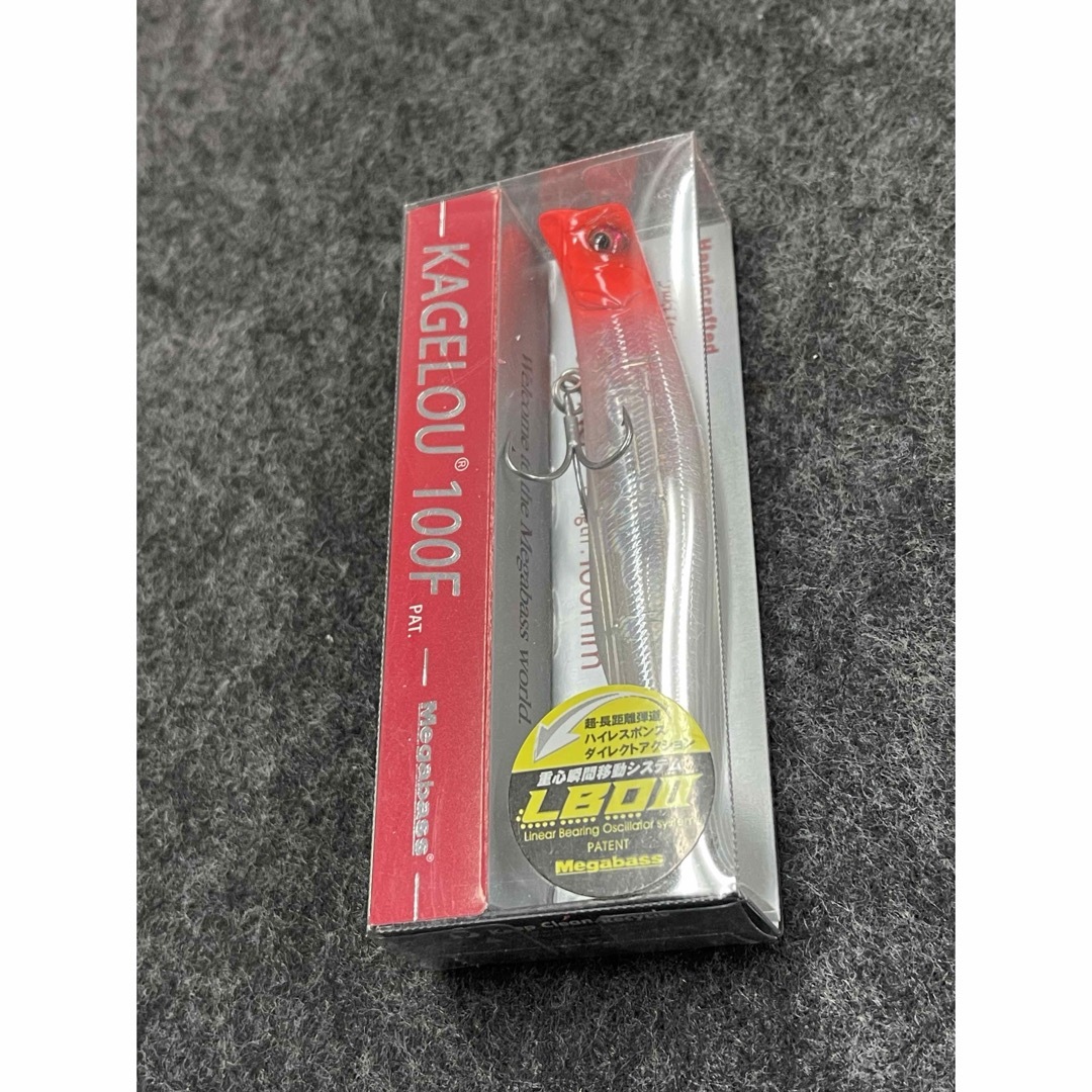 Megabass(メガバス)の新品未開封　メガバス　カゲロウ100F  GP レッドヘッド スポーツ/アウトドアのフィッシング(ルアー用品)の商品写真